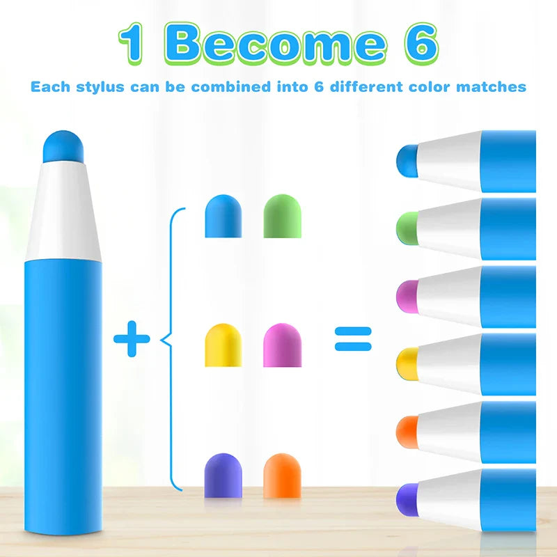KTX-376339 Interactive Colourful Magnetic Stylus Pen for iPad, Tablet, and Phone