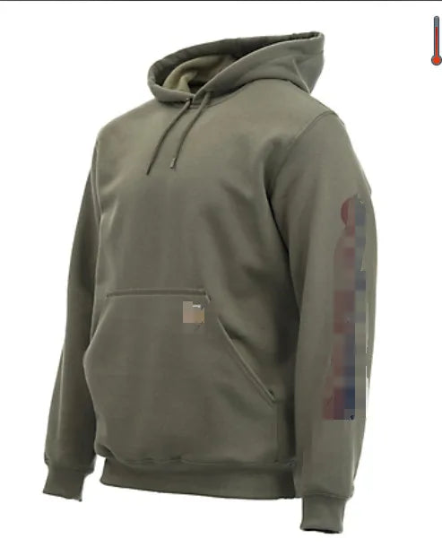 KTX-522323 European American Fashion Brand Men's Long Sleeve Hooded Jacket Autumn Winter Camouflage Sweater Heat Transfer Fleece Hoodie