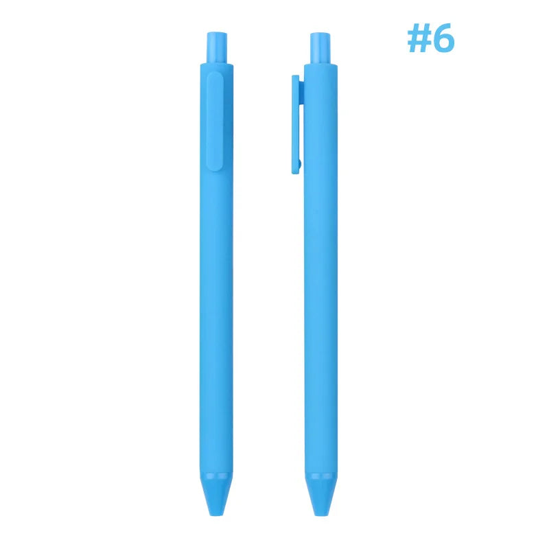 KTX-929939 Custom Logo Printed Retractable Ballpoint Pen with Soft Rubber Grip in Multiple Colours