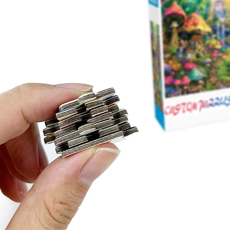 KTX-119955 Custom Irregular Shape Jigsaw Puzzle - 500/1000 Pieces Special Space Universe Design