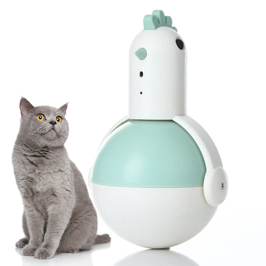 KTX-931475 Automatic Teasing Cat Toy with Realistic Sounds and Laser Tumbler Ball