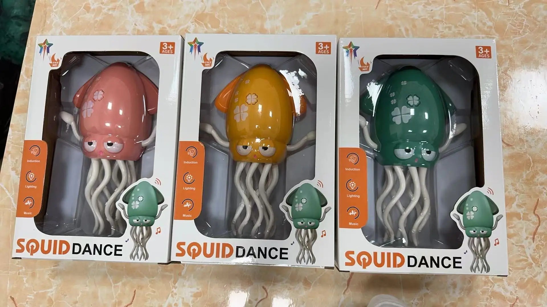 KTX-984659 Interactive Electric Induction Dancing Octopus Toy with Lights for Kids