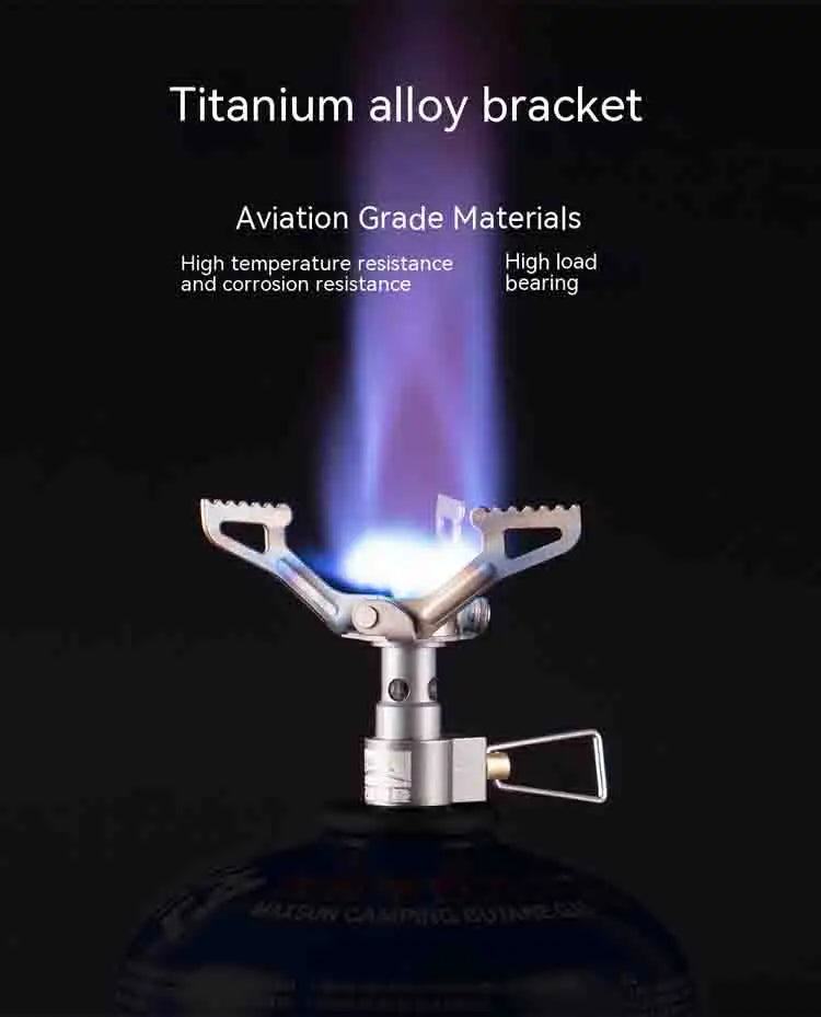 KTX-254547 Ultra-light BRS Titanium Alloy Folding Camping Stove 3000T 25g for Outdoor Hiking