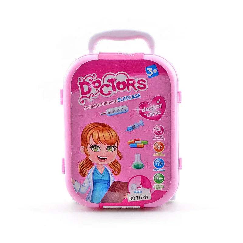 KTX-884051 Kids Doctor Medical Play Set with Trolley Bag - Pretend Tools for Role Playing Hospital Fun