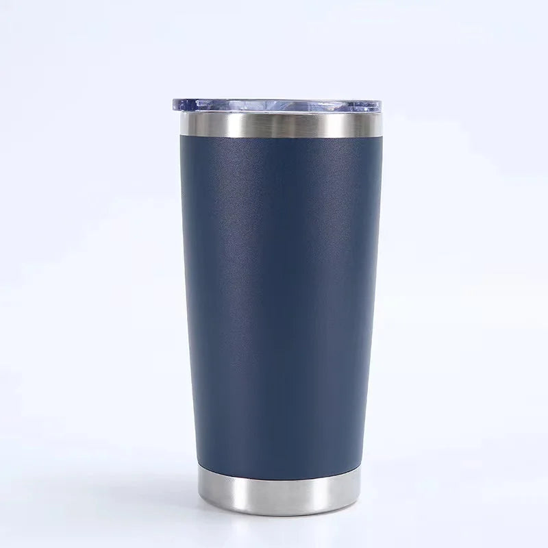 KTX-433107 Stainless Steel Double Wall Vacuum Insulated Travel Cup with Lid - Ideal for Home, Office and Car Use