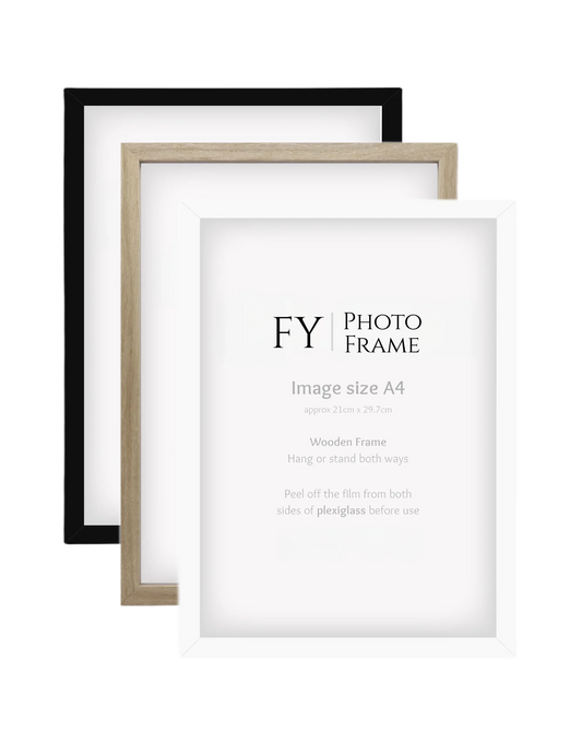 KTX-013331 Nordic Style A3 Photo Frame Kit - A4 Picture Frame for Wall Decoration with Optional Mat