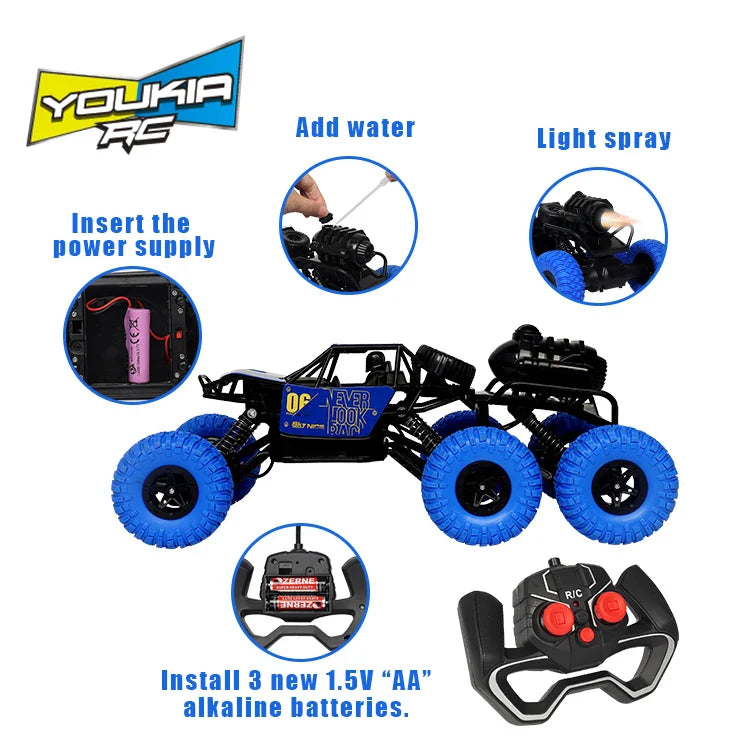 KTX-721363 1/12 Scale 4WD Remote Control Off-Road Car with Climbing Features and LED Light