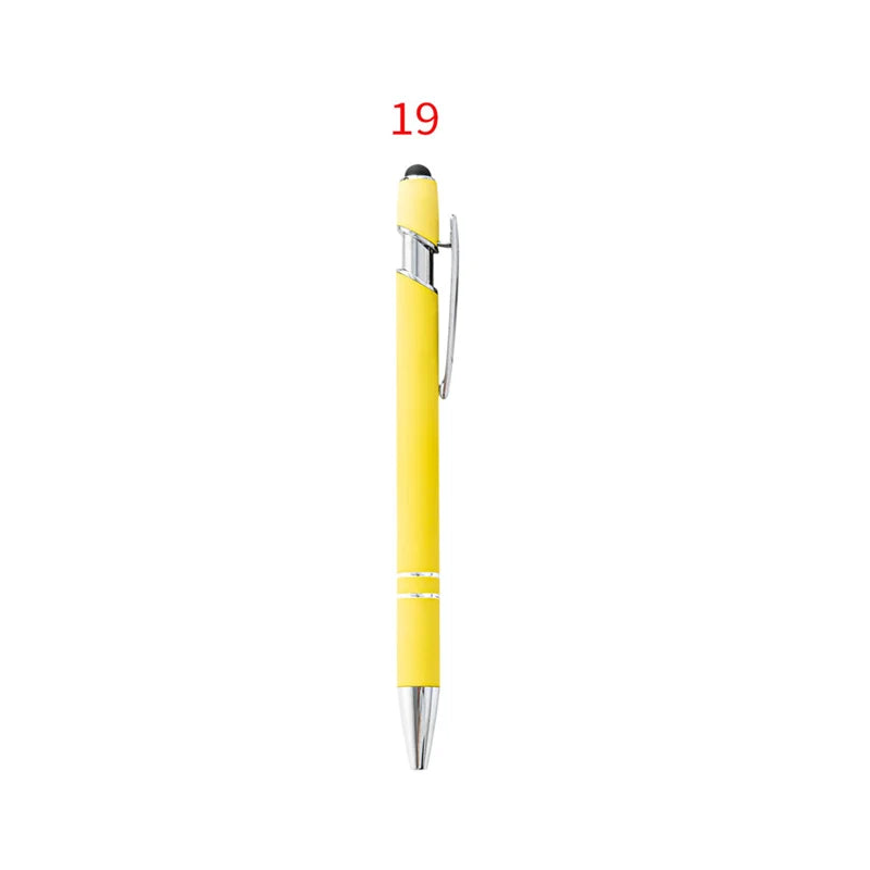 KTX-029395 Custom Multi-Coloured Metal Ballpoint Pen with Stylus for Office and School Use