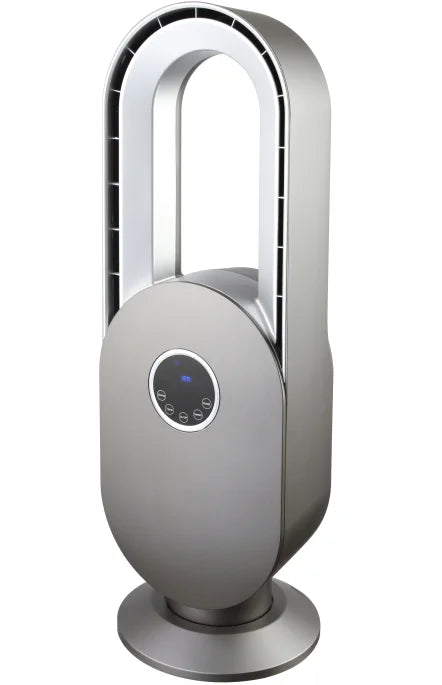 KTX-180627 Bladeless Floor Standing Fan with Touch Control and Remote - 45W Power, 15-Hour Timer, Multiple Modes