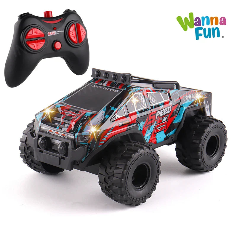 KTX-574483 High-Speed 4WD 27MHZ RC Drift Car with PVC Shell, Lights, and Camera, Ready-to-Go Racing Toy for Boys