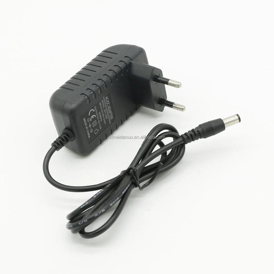 KTX-731411 12V Power Adapter with EU/UK/US Plug for LED Strips, CCTV Cameras, and TV Set Boxes