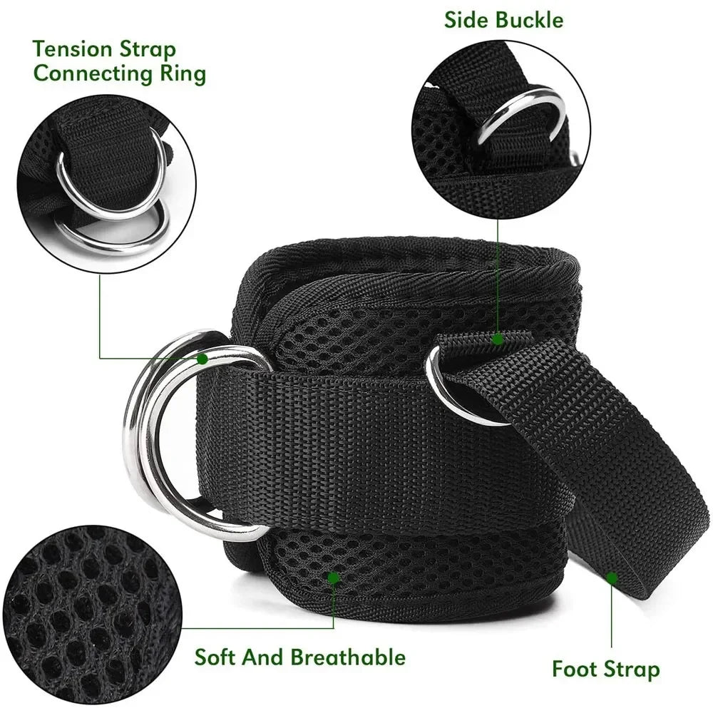 KTX-944339 Adjustable Latex Ankle Support for Leg Strength Training and Yoga