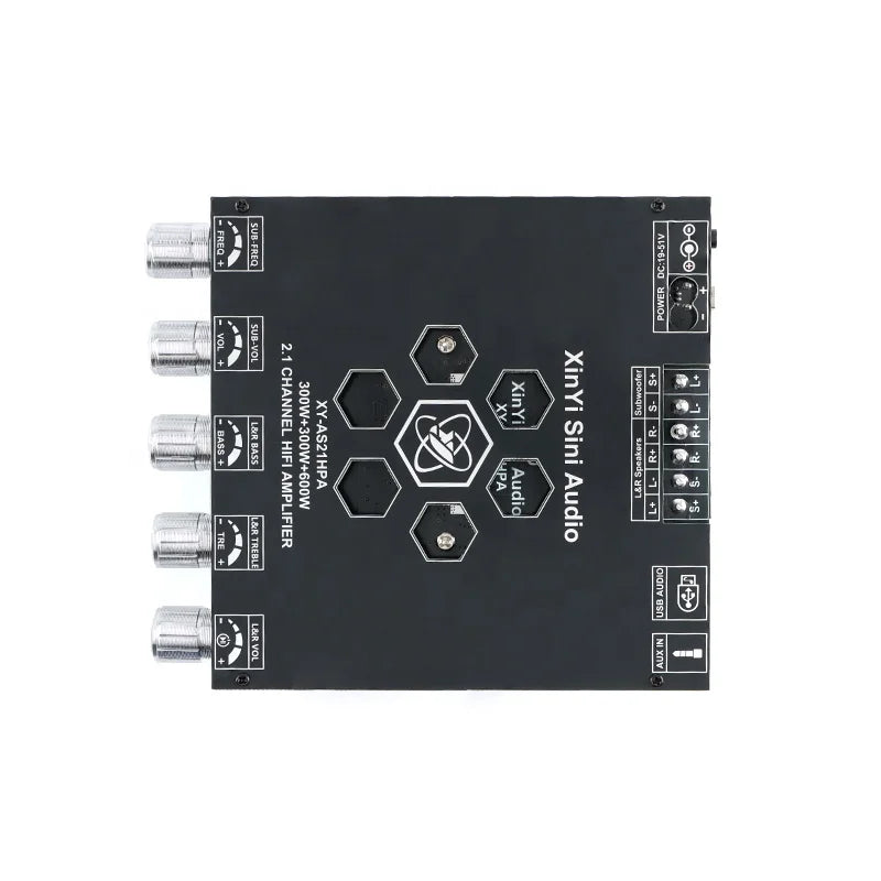 KTX-615635 High-Power 2.1 Channel Digital Amplifier Board, 300W x 2 + 600W TPA3255 Subwoofer Module
