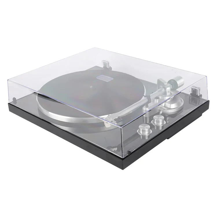 KTX-251731 Fully Automatic Wooden Vinyl Record Player with Nostalgic Mechanical Design