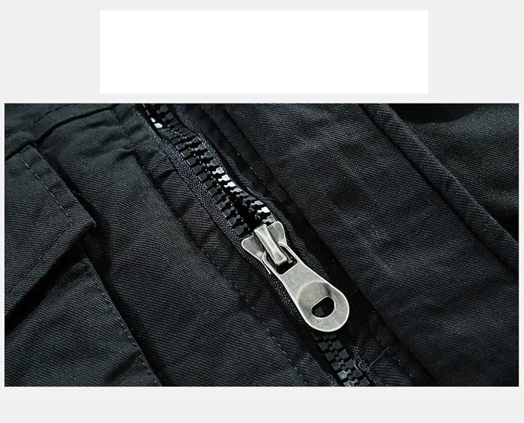 KTX-636435 Men's Jackets Winter Mid-Length Plush Thick Coat Warm Cotton Jacket Work Bomber Jacket Made Men's Coats