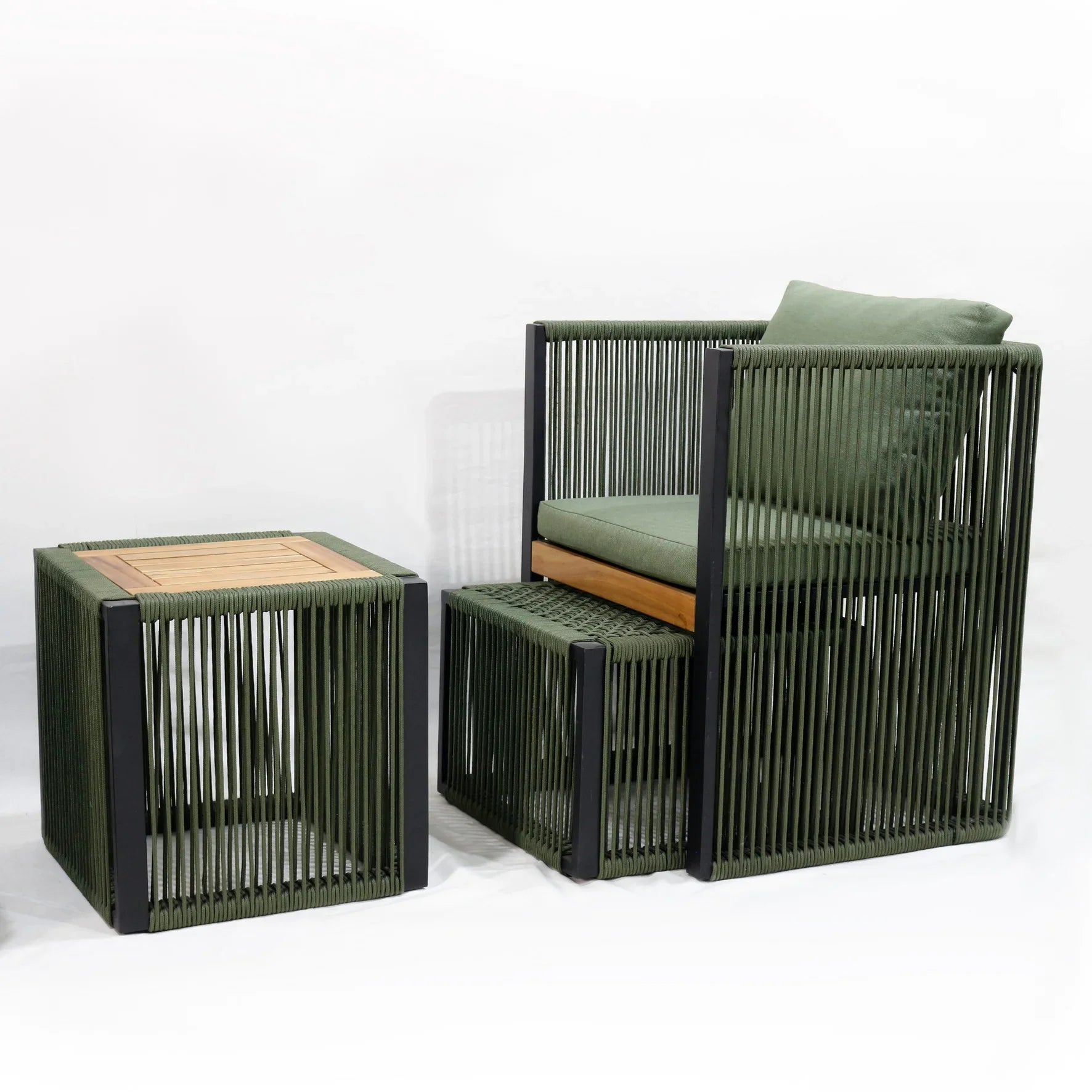 KTX-617811 Portable Adjustable Outdoor Lounge Chair with Cushions, Foldable for Travel