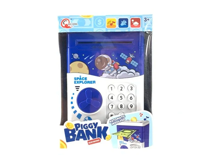 KTX-442259 Digital Password Electronic ATM Piggy Bank for Kids - Safe Plastic Money Saving Box
