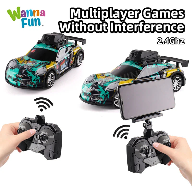 KTX-722515 2.4G Remote Control Racing Drift Car with FPV Camera and Lights for Kids