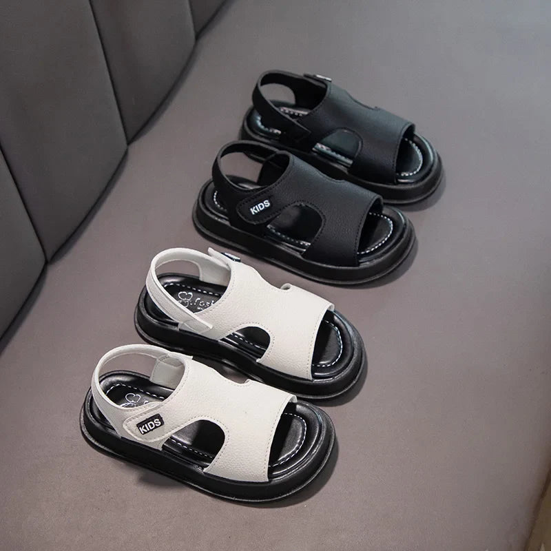 KTX-279443 New Fashion Summer Beach Sandals for Boys PU Material Anti-Slippery Soft-Soled Kid's Shoes