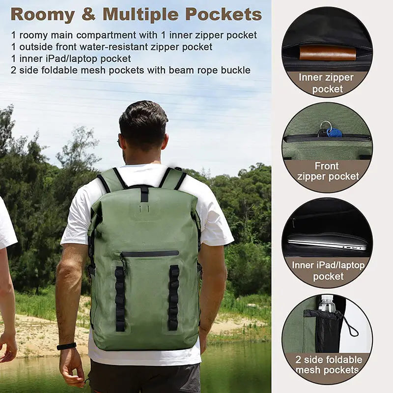 KTX-978259 Waterproof Large Capacity Laptop Backpack for Outdoor Activities and Sports