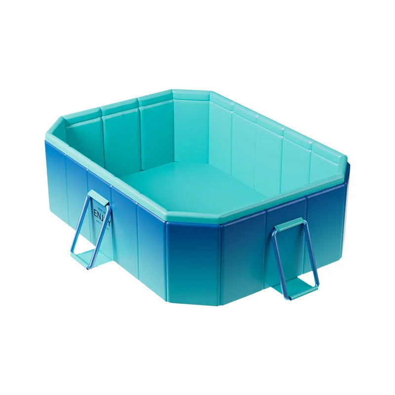 KTX-126291 Outdoor Folding Inflatable Swimming Pool for Kids and Adults - Durable PVC and PC Material