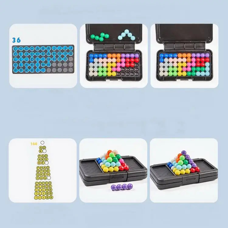 KTX-220563 3D Interactive Kanoodle Player Puzzle Game - Engaging Brain Teaser Board Game for All Ages
