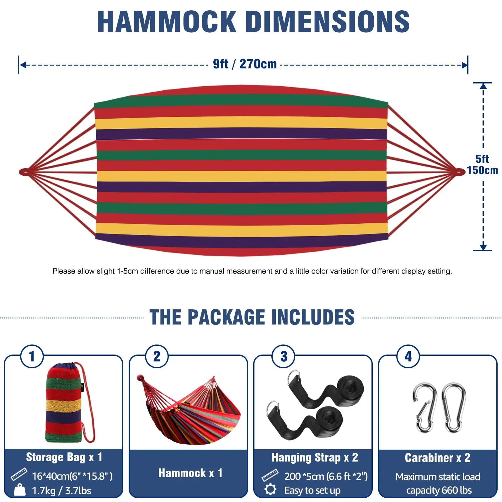 KTX-257363 Portable Hammock for Camping - Durable Single/Double Parachute Design for Outdoor Travel