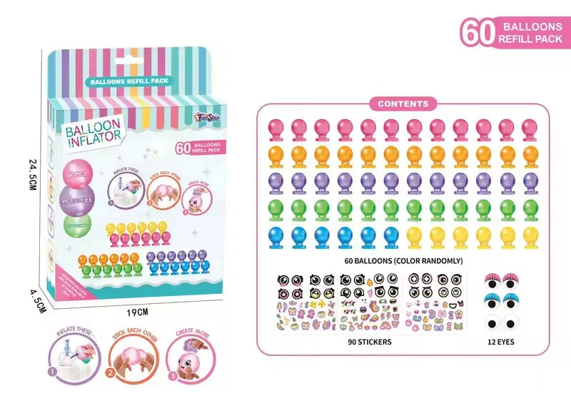 KTX-575635 Magic Balloon Inflator Plastic Toy for Kids - Educational DIY Activity