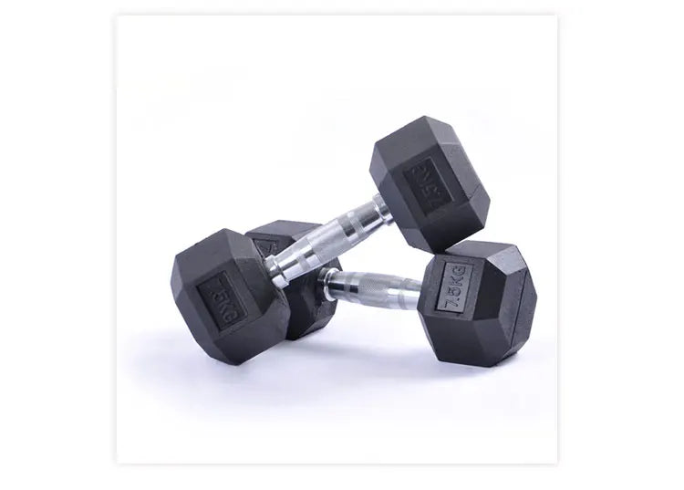 KTX-009875 20kg Steel Hex Dumbbells for Strength Training and Bodybuilding