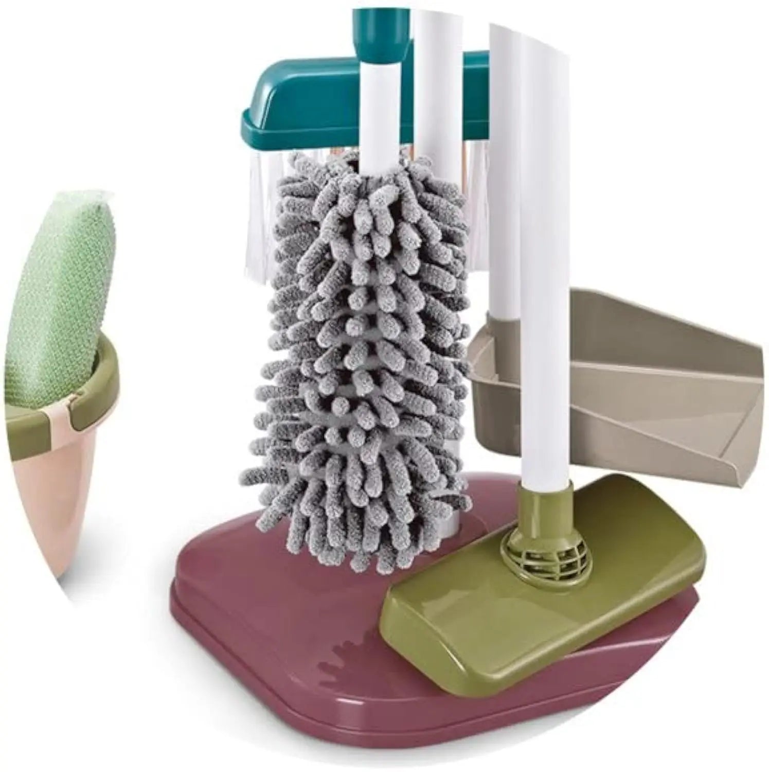 KTX-916819 Children's Cleaning Play Set with Toy Vacuum Cleaner for Pretend Housework Fun