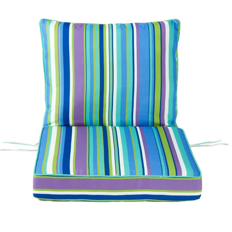 KTX-561811 Outdoor Deep Seat Cushion Set for Patio Furniture - 50 Water-Resistant Polyester Rectangular Cushions