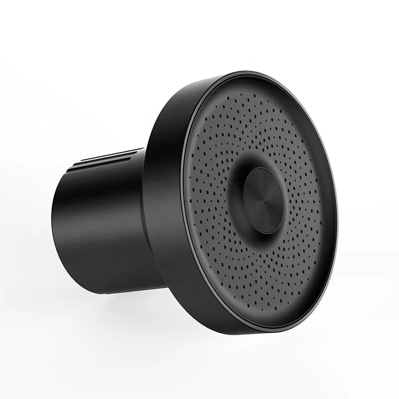 KTX-081171 140MM Round Chrome Plastic Shower Head with High Pressure and Water Saving Features