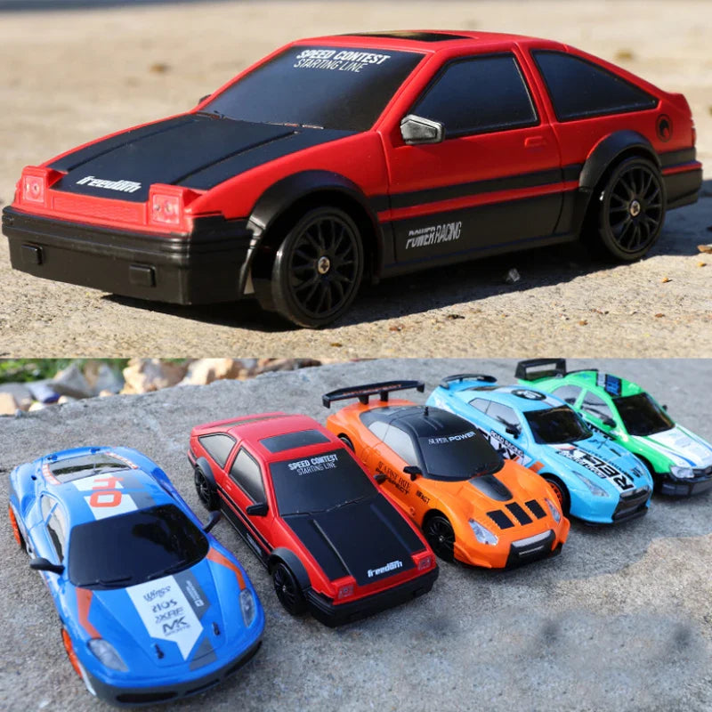 KTX-730195 1/24 Scale RC Electric Drift Racing Car, 4WD Remote Control Simulation Toy for Kids and Adults