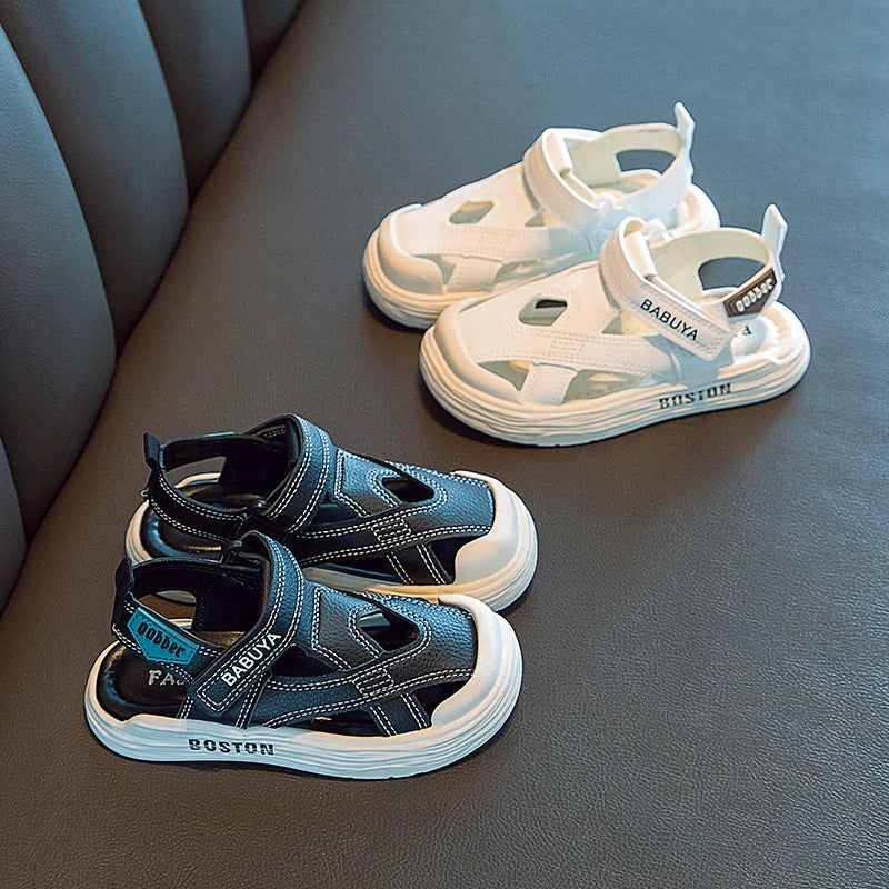 KTX-312211 Factory Casual Children's Shoes Summer New Fashion Sandals Trendy Buckle Sandals With Thick Soft Sole Beach Breathable Kids