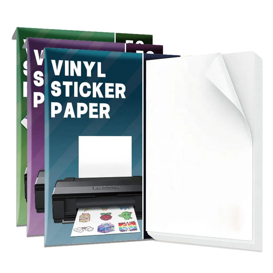 KTX-396755 Custom Printable Matte A4 and Glossy A3 Waterproof Inkjet Vinyl Sticker Paper