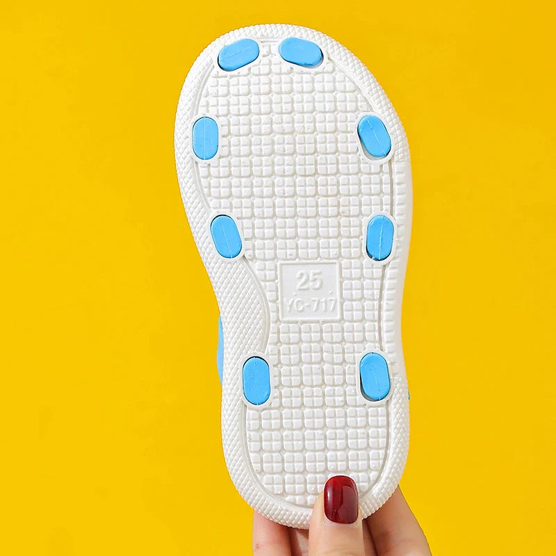 KTX-591315 Customizable Summer Kids' High-Quality Gladiator Sandals Outdoor Beach Jelly Flat Sandals for Toddler Girls