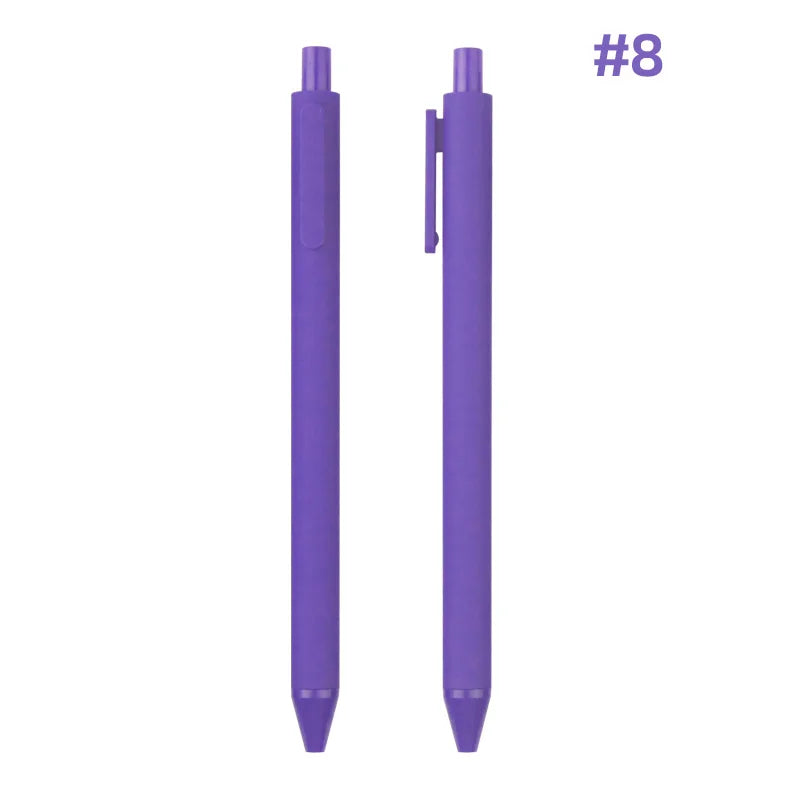 KTX-929939 Custom Logo Printed Retractable Ballpoint Pen with Soft Rubber Grip in Multiple Colours