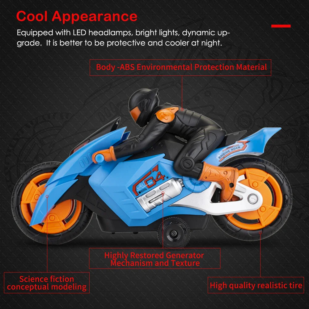 KTX-885203 Remote Control Mini Electric Motorcycle with Music and Lights for Kids Ages 3 and Up