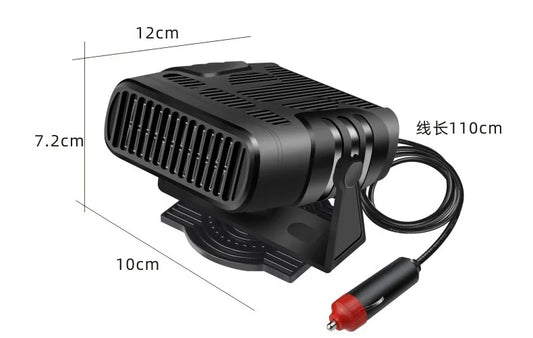 KTX-177491 12V/24V Portable Car Heater Fan for Windshield Defogging and Demisting