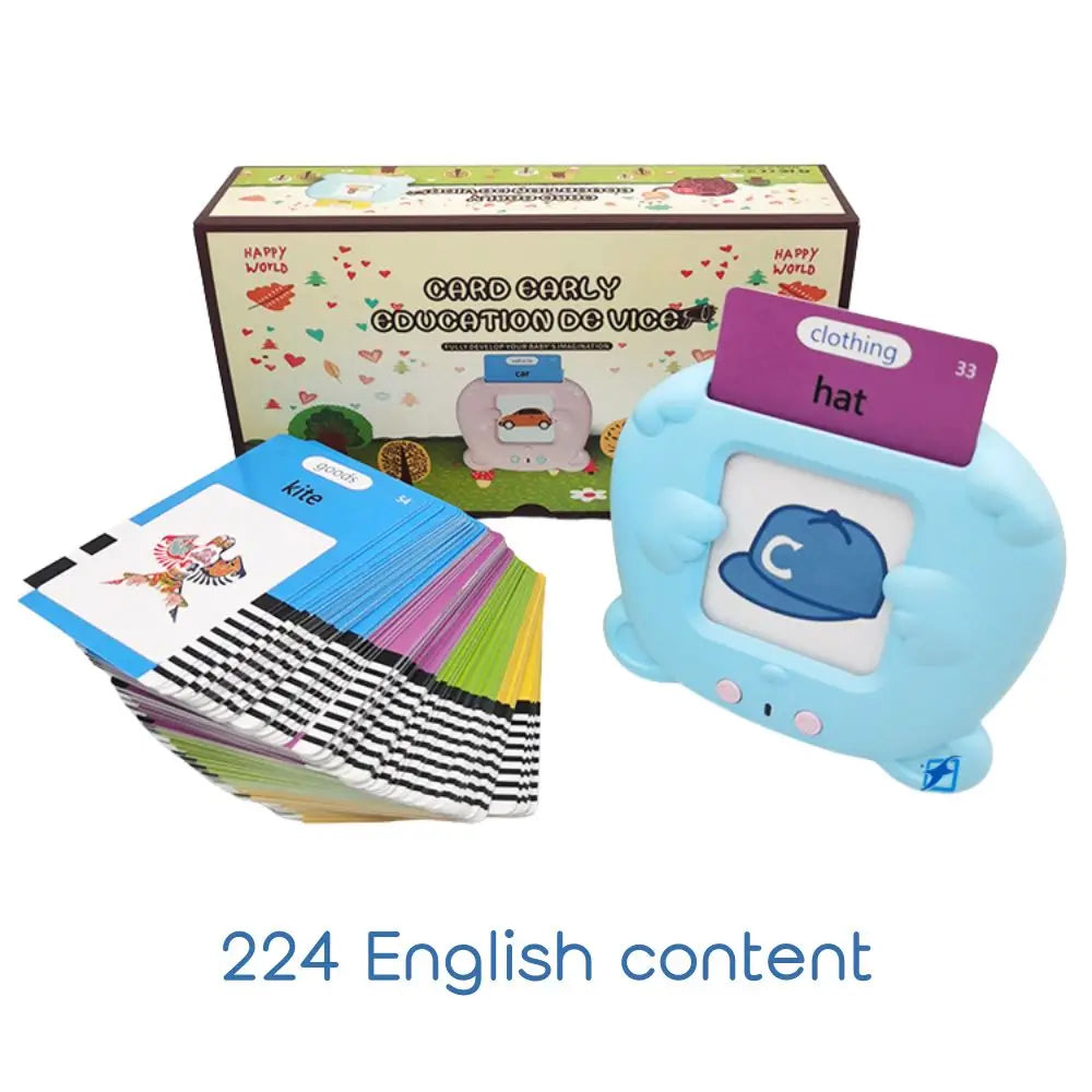 KTX-444179 Kids Educational Language Card Reader with 112 Talking Flash Cards