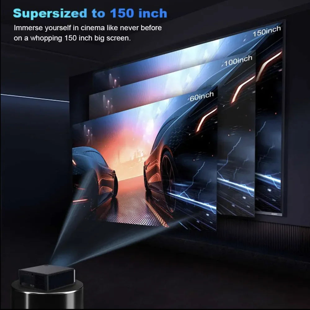 KTX-286163 1080P 3D Home Cinema Projector with Auto Focus, Auto Keystone, and Wi-Fi Connectivity