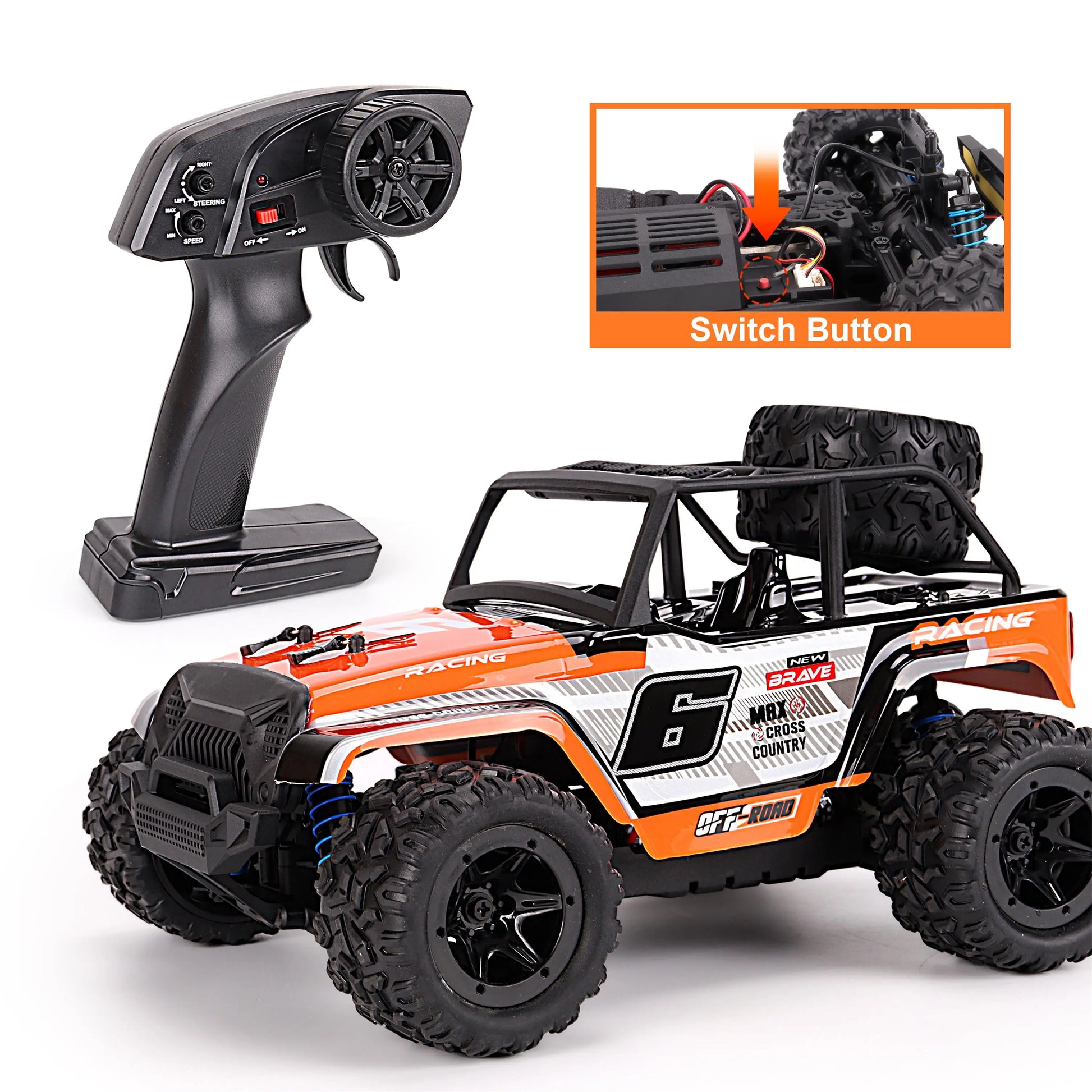 KTX-084115 1:18 Scale RC High-Speed Off-Road Buggy - 4WD Remote Control Car for Indoor and Outdoor Use