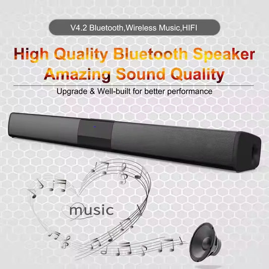 KTX-434835 Wireless Home Theater Sound Bar with FM, Bluetooth V5.0, and Multiple Connection Options