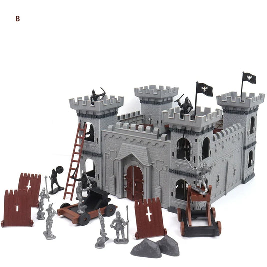 KTX-340115 97PCS Medieval Castle Army Playset with Toy Soldiers and Action Figures