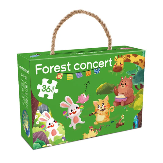 KTX-857811 Custom Round Cardboard Jigsaw Puzzles for Kids - Available in 48, 50, or 100 Pieces