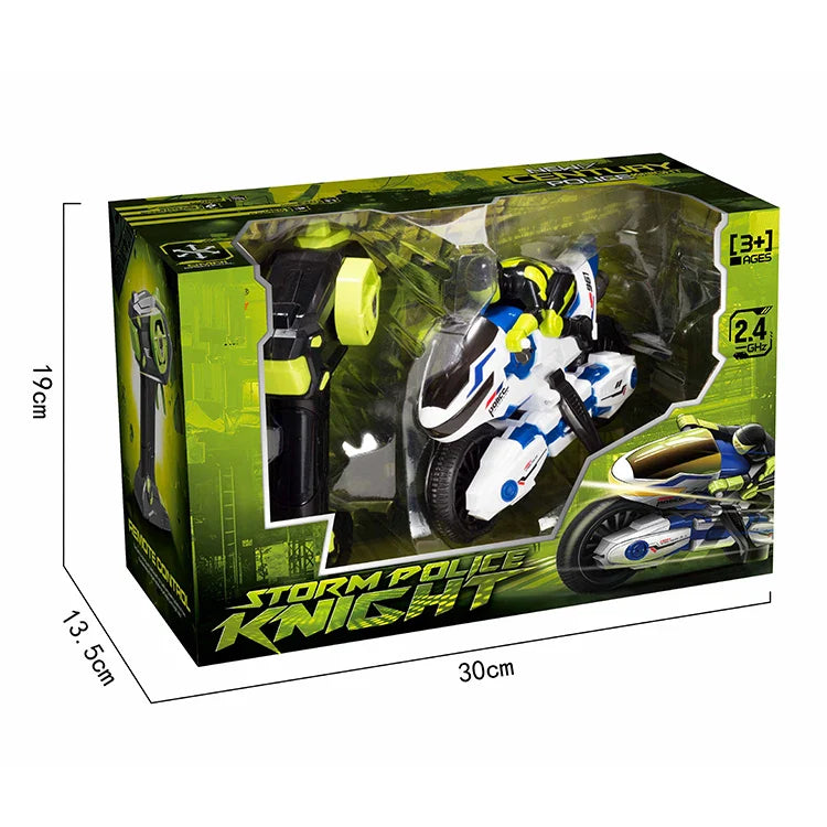 KTX-475027 Stunt Motorcycle RC Car for Kids - 2.4G Mini Radio Control Model with 360° Spin, Indoor/Outdoor Use