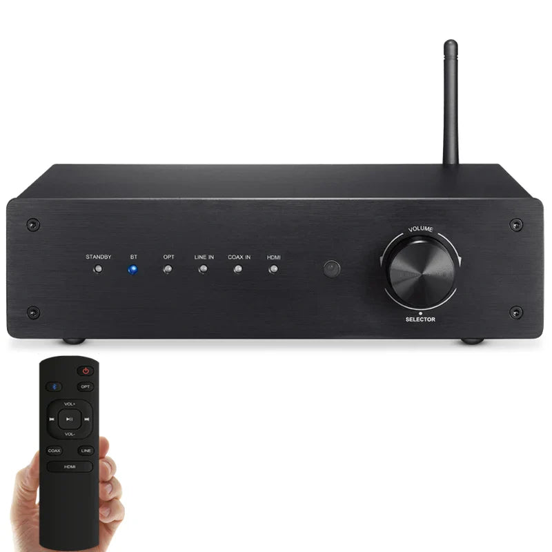 KTX-975443 5.1 Channel Home Theatre Bluetooth 5.0 AV Receiver 400W Power Amplifier with HD ARC, Optical and Coaxial Inputs