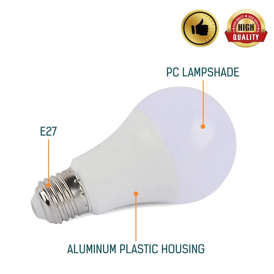 KTX-359123 Dimmable RGB LED Light Bulb E26/E27 - Multicolor Remote Control Options for Home and Party Use