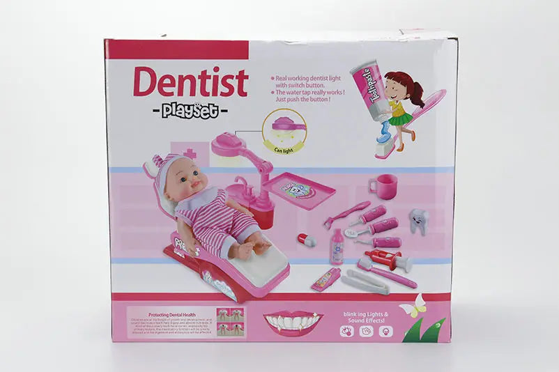KTX-902163 14-Piece Educational Doctor Play Set for Children, Dentist Toys for Ages 2-13 Years