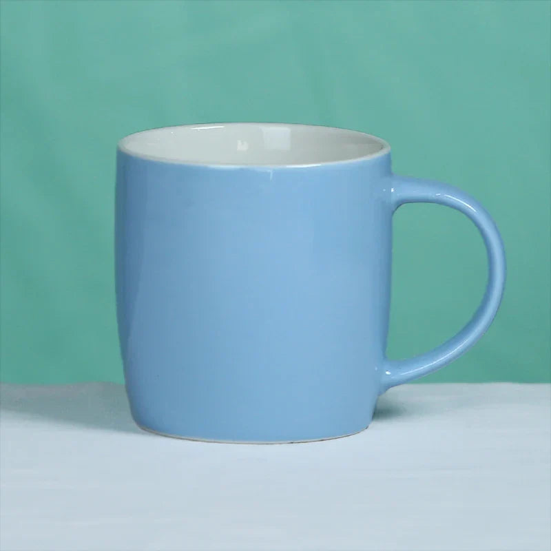 KTX-367571 Nordic 12oz Ceramic Coffee Mug in Red, Black, Navy Blue, Pink, and White